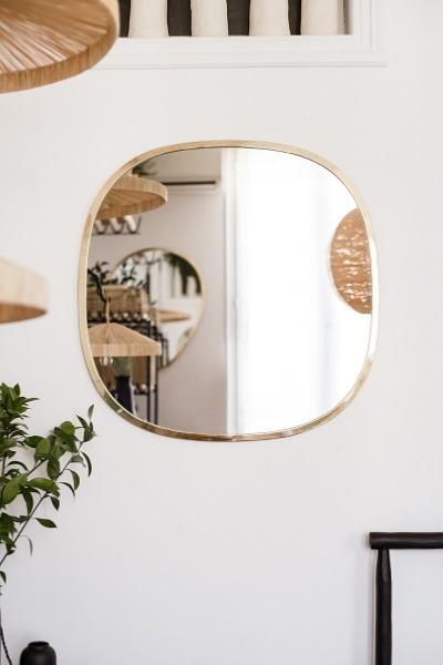 Miroir en Laiton. Cosydar-Deco