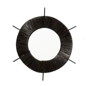 Miroir en Raphia KATÉ , Noir