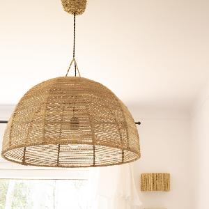 Suspension DOME en Corde de Palmier L
