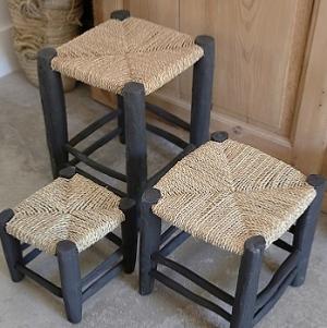  Tabouret 45, en Noir