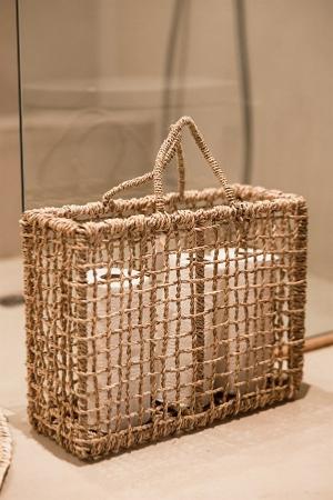 Panier en corde de palme L