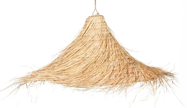 Suspension Ethnique 65cm en Fibre de Palmier