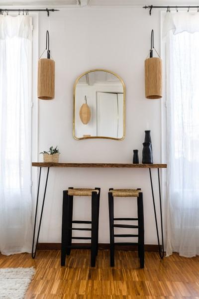 Miroir en Laiton ou en Maillechort. Cosydar-Deco