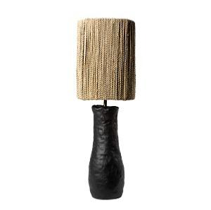  Lampe á poser en céramique et corde de palmier CBNV
