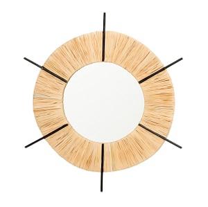 Miroir en Raphia KATÉ , Naturel