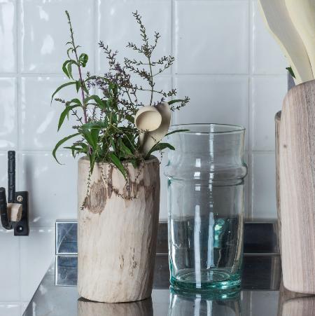 Beldi, Vase en verre soufflé 28cm