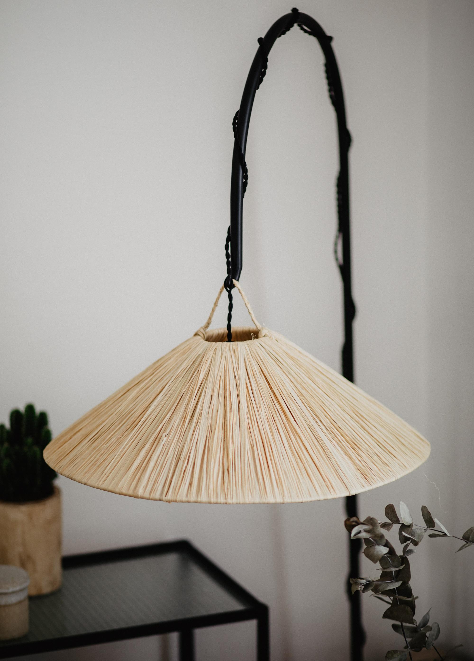  Suspension Parasol 50cm en Raphia