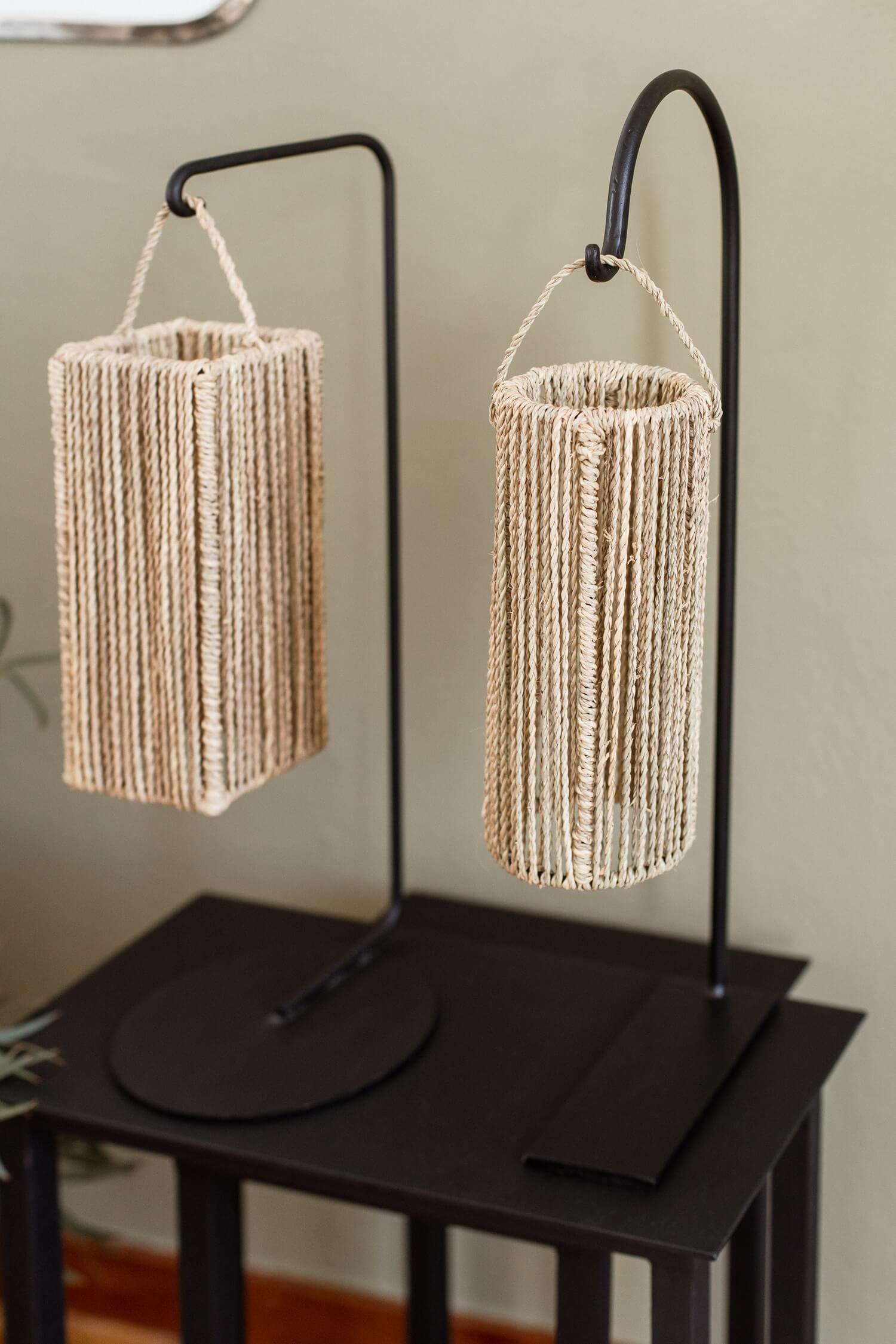 Pieds et Piquets de Lampe, Potences en Métal - Fait Main
