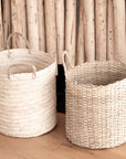 Comparaison panier ZEN en corde de palmier et panier en feuille de palmier