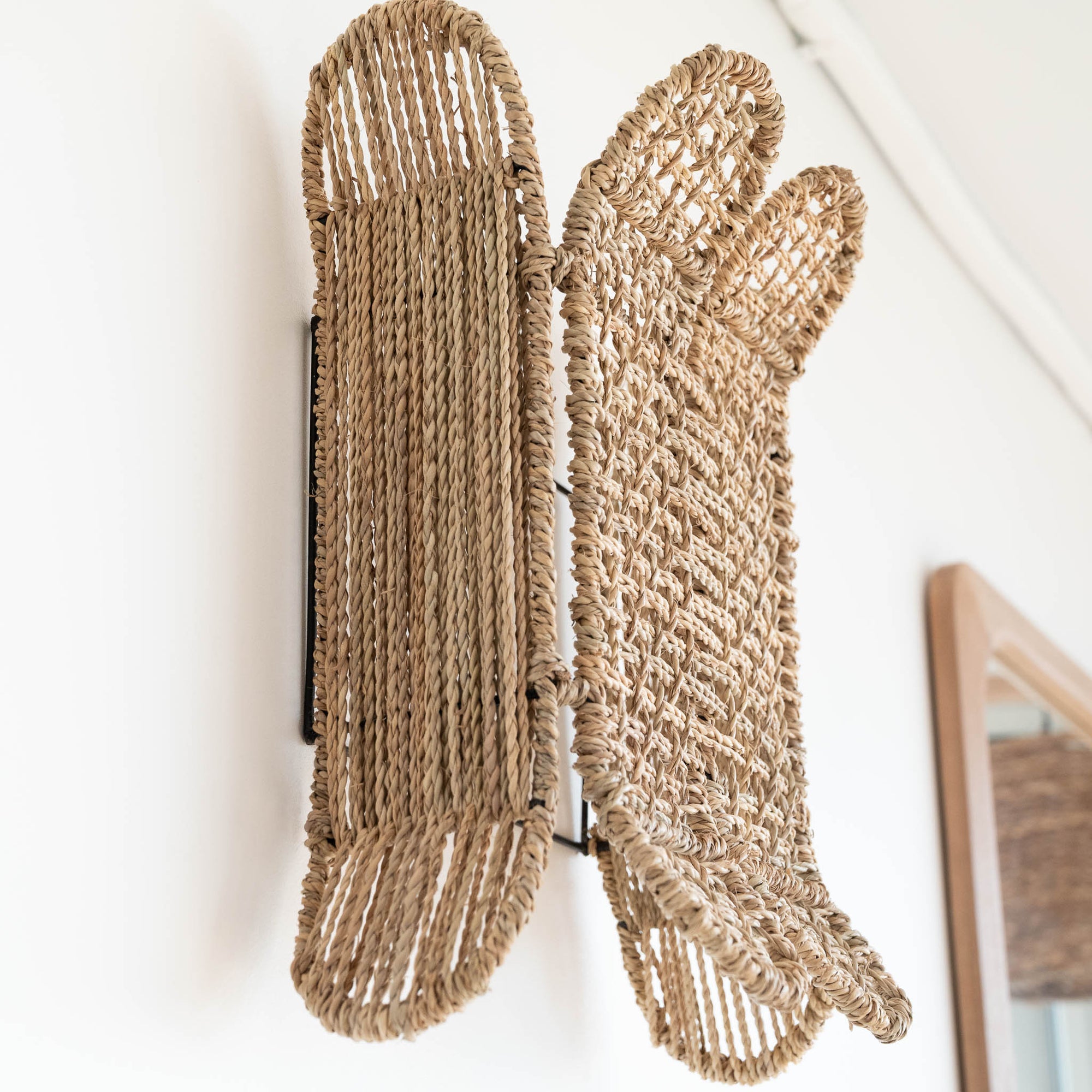 Applique murale tressée prise de vue de côté COSYDAR