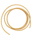 Câble textile torsadé doré 2x0,75 mm² décoratif pour suspension artisanale