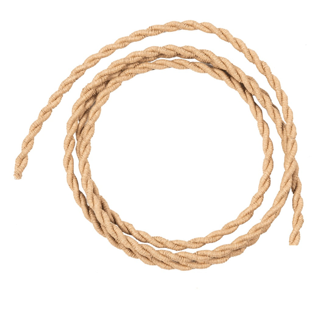 Câble textile torsadé Kraft 2x0,75 mm² décoratif pour suspension artisanale