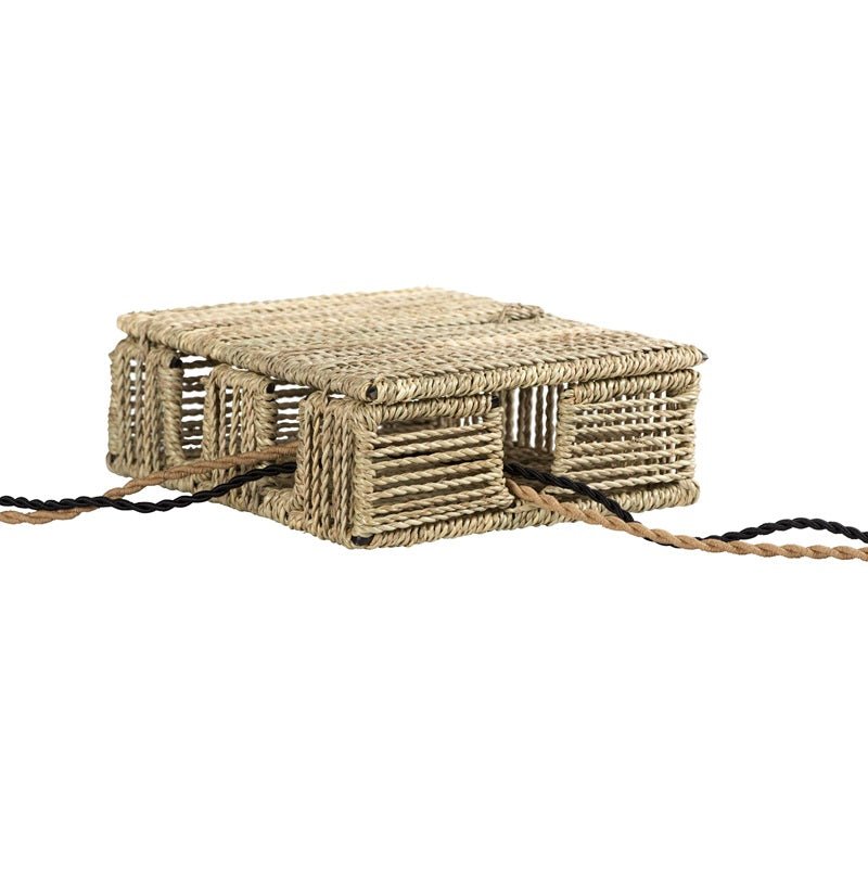 Boîte cache Routeur et Fil électrique tressé en feuille de palmier ...