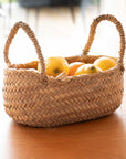 Panier en corde de palmier avec anses tressées - COSYDAR