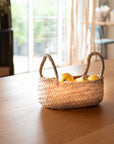 Panier en corde de palmier avec anses tressées - COSYDAR