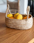 Panier en corde de palmier avec anses tressées - COSYDAR