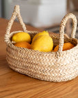 Panier en corde de palmier avec anses tressées - COSYDAR
