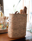 Panier tressé mural en feuille de palmier - COSYDAR