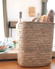 Panier tressé mural en feuille de palmier - COSYDAR