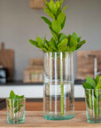 Vase Cylindrique en Verre Recyclé BELDI - COSYDAR