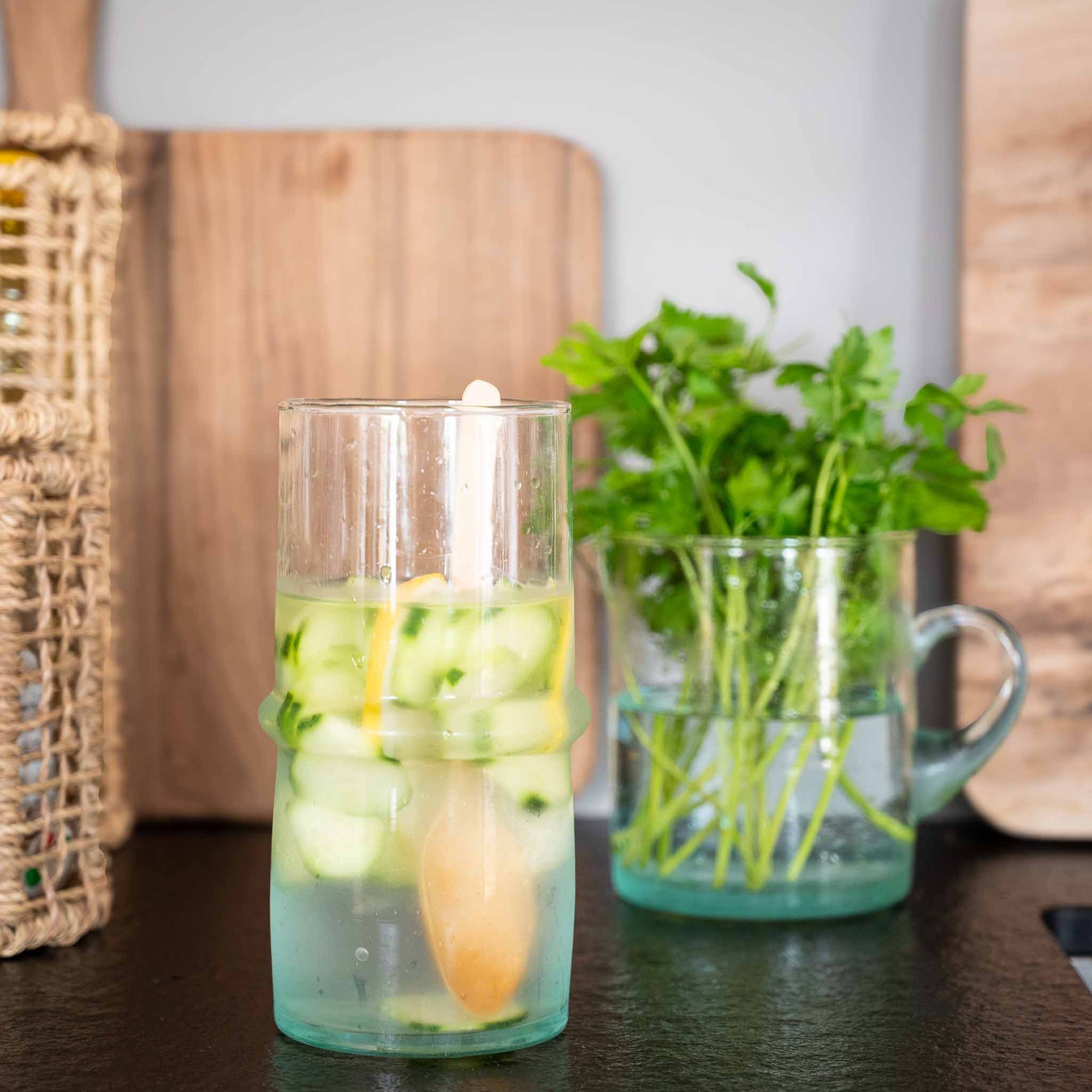 Vase en verre recyclé BELDI polyvalent - COSYDAR