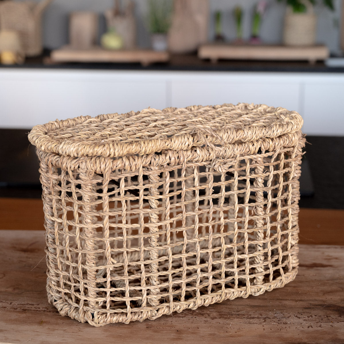 Panier LINE en corde de palmier pour épices et rangement - COSYDAR