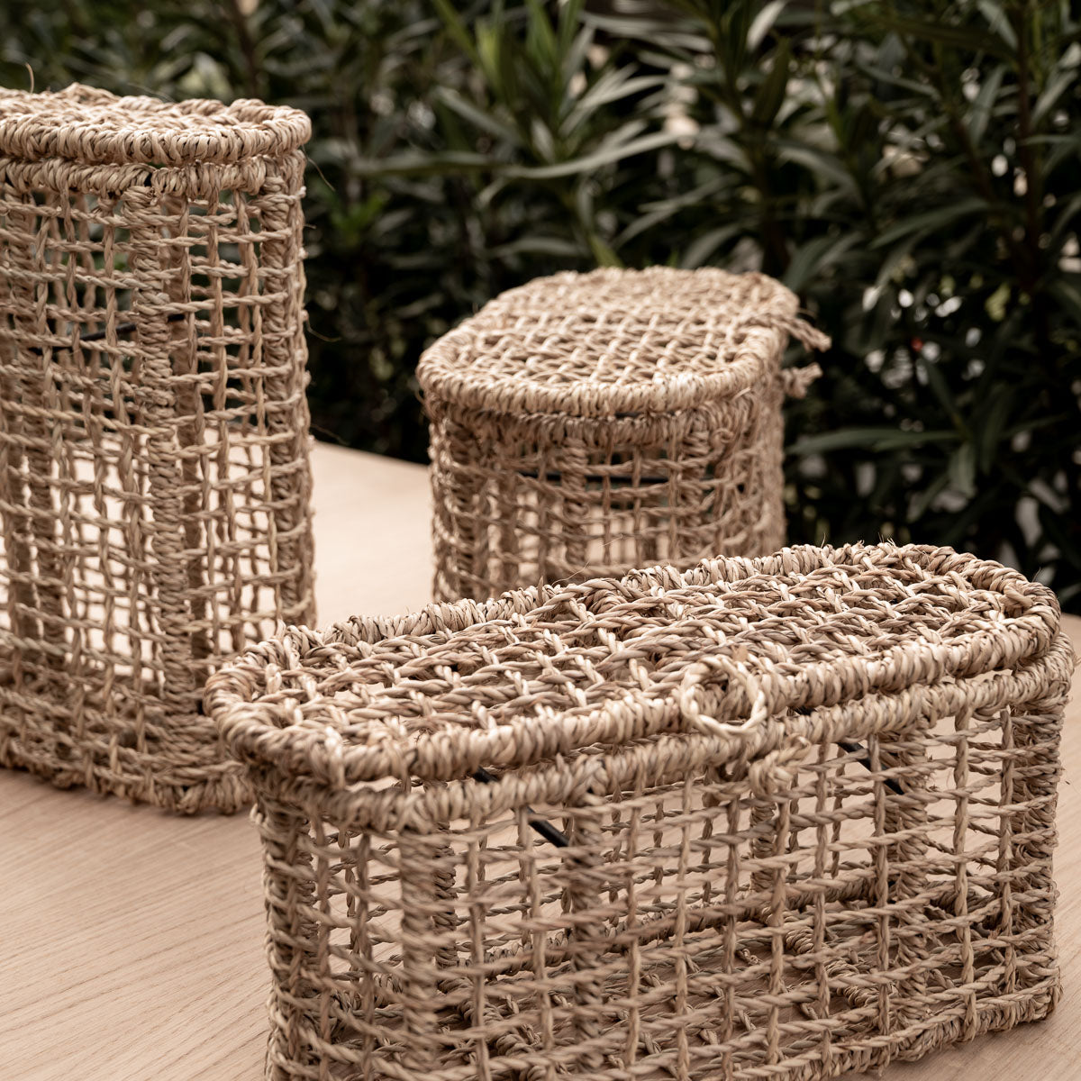 Boite de Rangement LINE Tressées en Fibre Naturelle COSYDAR