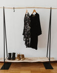 Portant à vêtements avec étagère en bois - COSYDAR