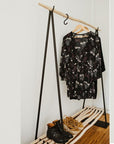 Portant à vêtements avec étagère en bois - COSYDAR
