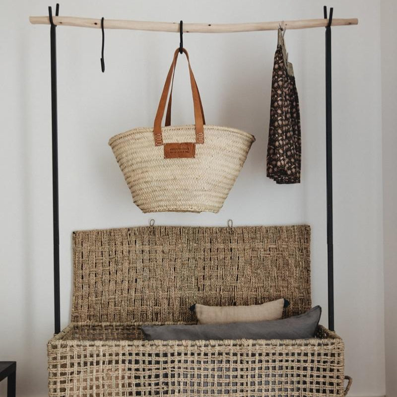 Portant avec Coffre de Rangement pour Vêtements - COSYDAR