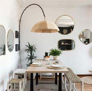 Suspension tressée en Raphia PARASOL 90cm - COSYDAR