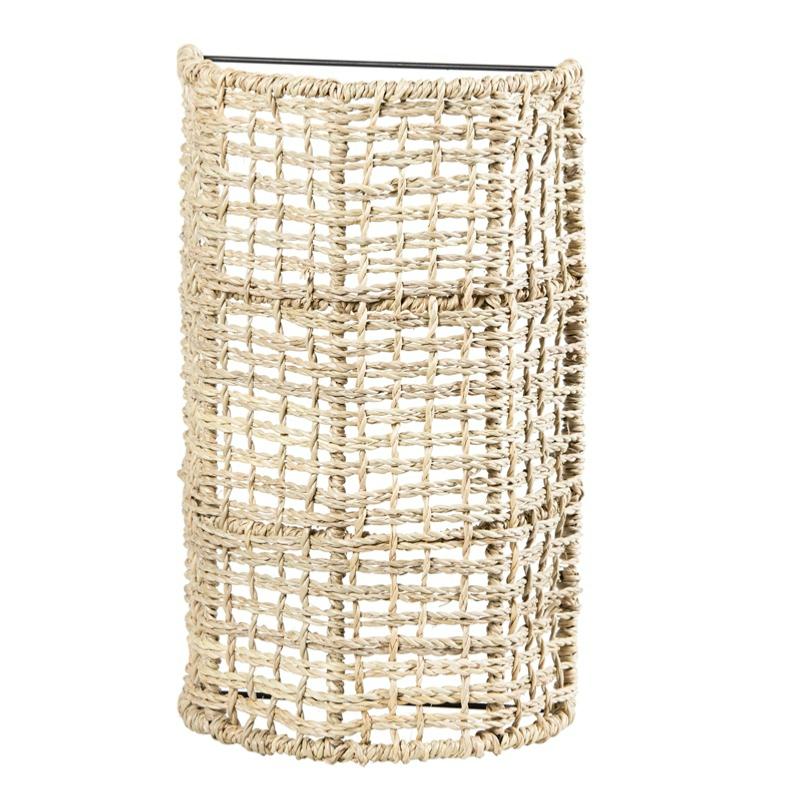 Applique tressée en corde de palmier COSEI 30x20cm - COSYDAR