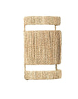 Applique murale en corde de palmier tressée luminaire mural naturel 30x20 cm
