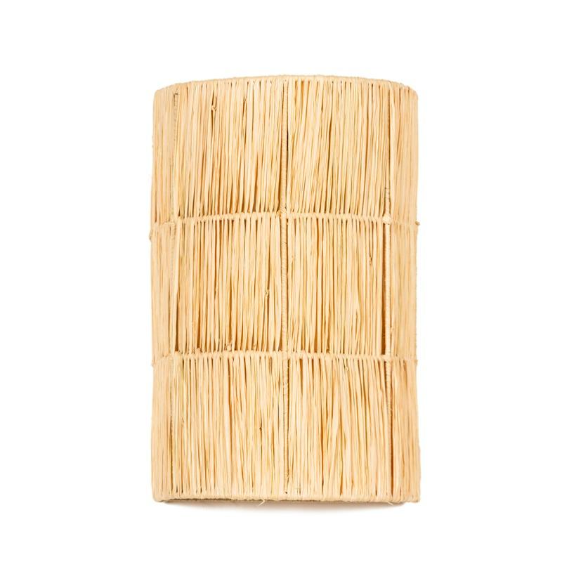 Applique murale fait main en Raphia Naturel SAIKO 29x18cm - COSYDAR