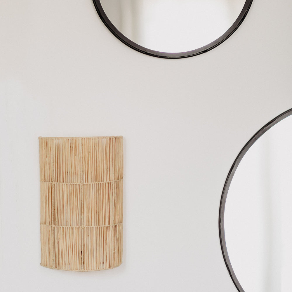 Applique tressée en Raphia Naturel SAIKO 29x18cm - COSYDAR