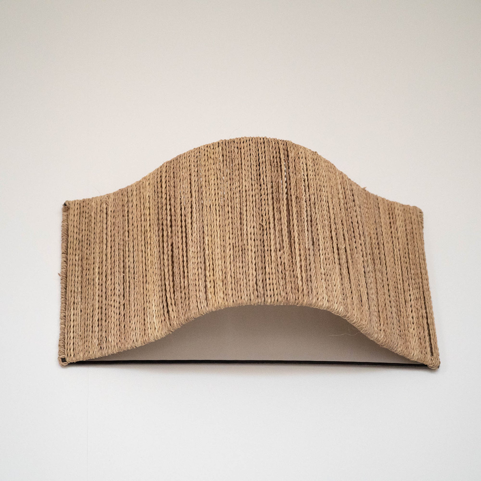 Applique murale bohème en corde de palmier, vue de face