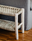 Banc Avec Rangement en Bois et Doum - COSYDAR