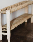 Banc Avec Rangement en Bois et Corde - COSYDAR