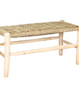 Banc Élégant en Doum et Bois d'Eucalyptus - COSYDAR