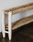 Banc Avec Rangement en Bois et Corde - COSYDAR