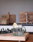 Carafe en Verre Recyclé BELDI avec Anse Soufflée à la Bouche - COSYDAR
