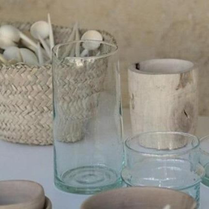 Carafe Beldi en verre Recyclé 19cm - COSYDAR