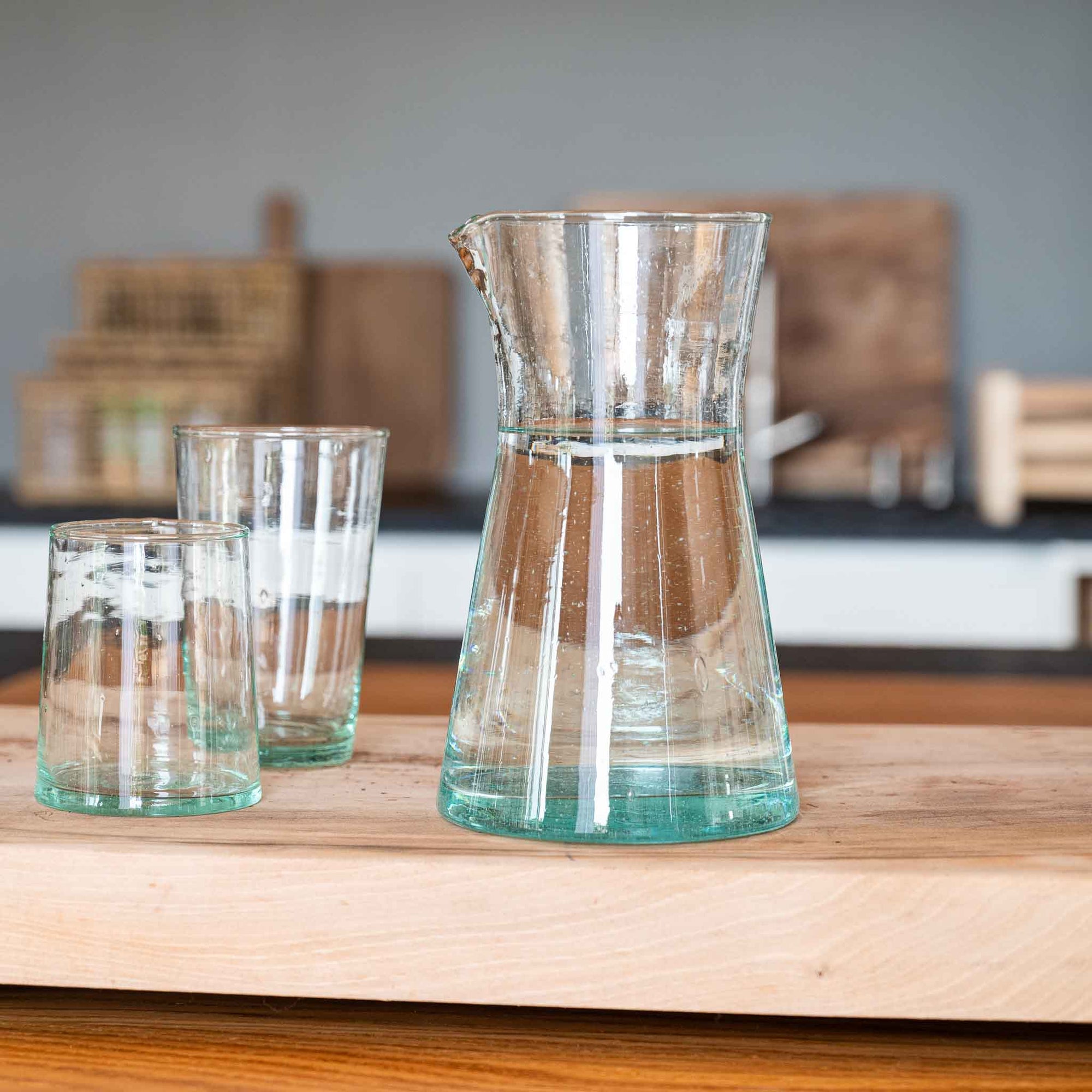 Carafe Beldi en Verre Recyclé 19x11cm - COSYDAR