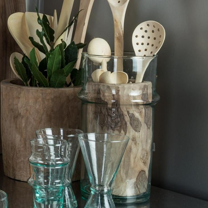 Carafe Beldi en verre Recyclé 28x14cm - COSYDAR