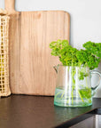 Carafe en Verre Recyclé BELDI avec Anse Soufflée à la Bouche - COSYDAR