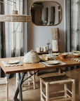 Cloche tressée en fibre naturelle pour protéger les plats à l'intérieur ou à l'extérieur - COSYDAR