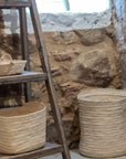 Corbielle artisanale mise en situation dans une salle de bain bohéme