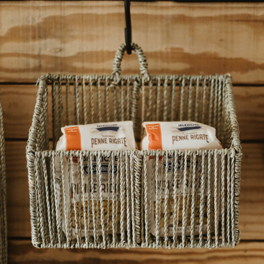 Corbeille Murale tressée en corde LINE - Design COSYDAR