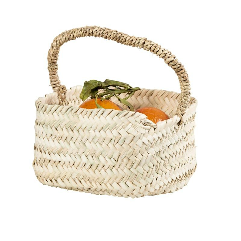 Petite Corbeille à fruits tressée en fibre naturelle COSYDAR