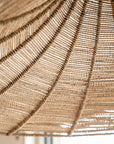 Détail du tressage de la grande suspension artisanale COSYDAR